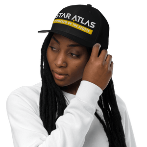 Star Atlas Citizen Closed-back trucker cap - unisex - yellow / white - embroidered