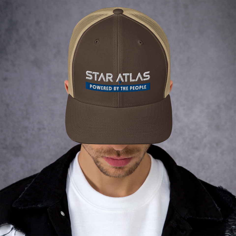 Star Atlas Citizen Trucker Cap - unisex - blue / white - embroidered