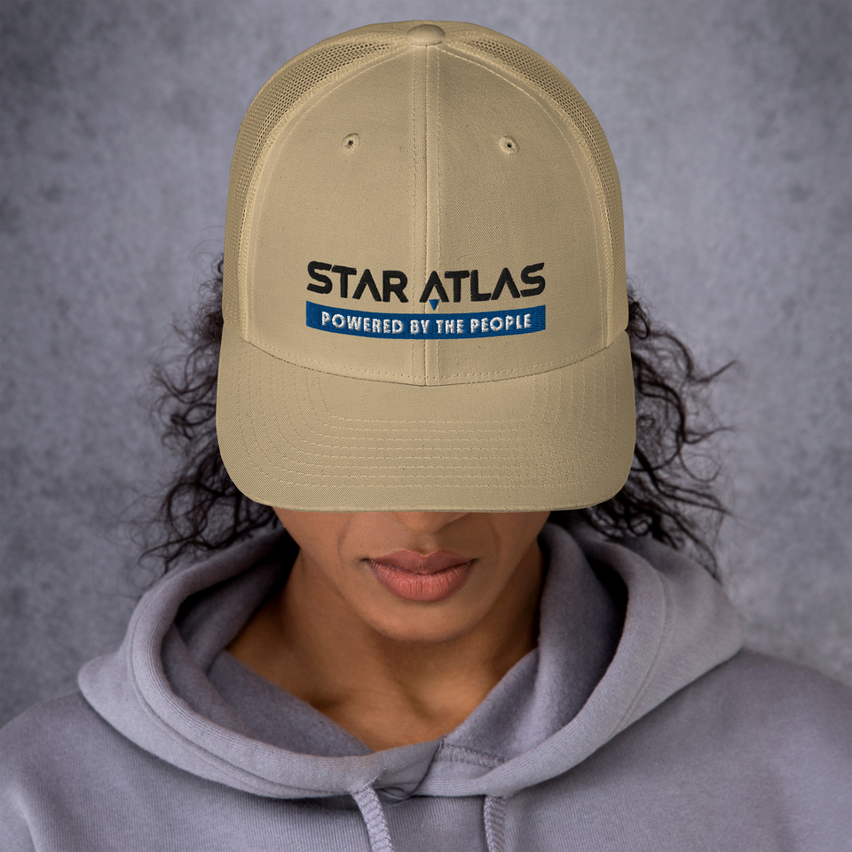 Star Atlas Citizen Trucker Cap - unisex - blue / black - embroidered