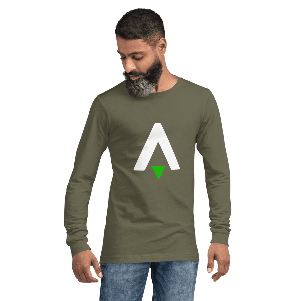Star Atlas Citizen Long Sleeve Tee - unisex - green / white - front arrow