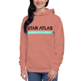 Star Atlas Ustur Streetwear Hoodie - unisex - dark cyan Ustur Starport Store