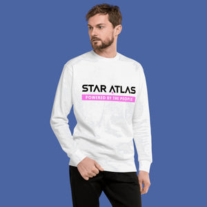 Star Atlas Citizen Sweatshirt - unisex - pink / black - back arrow Ustur Starport Store