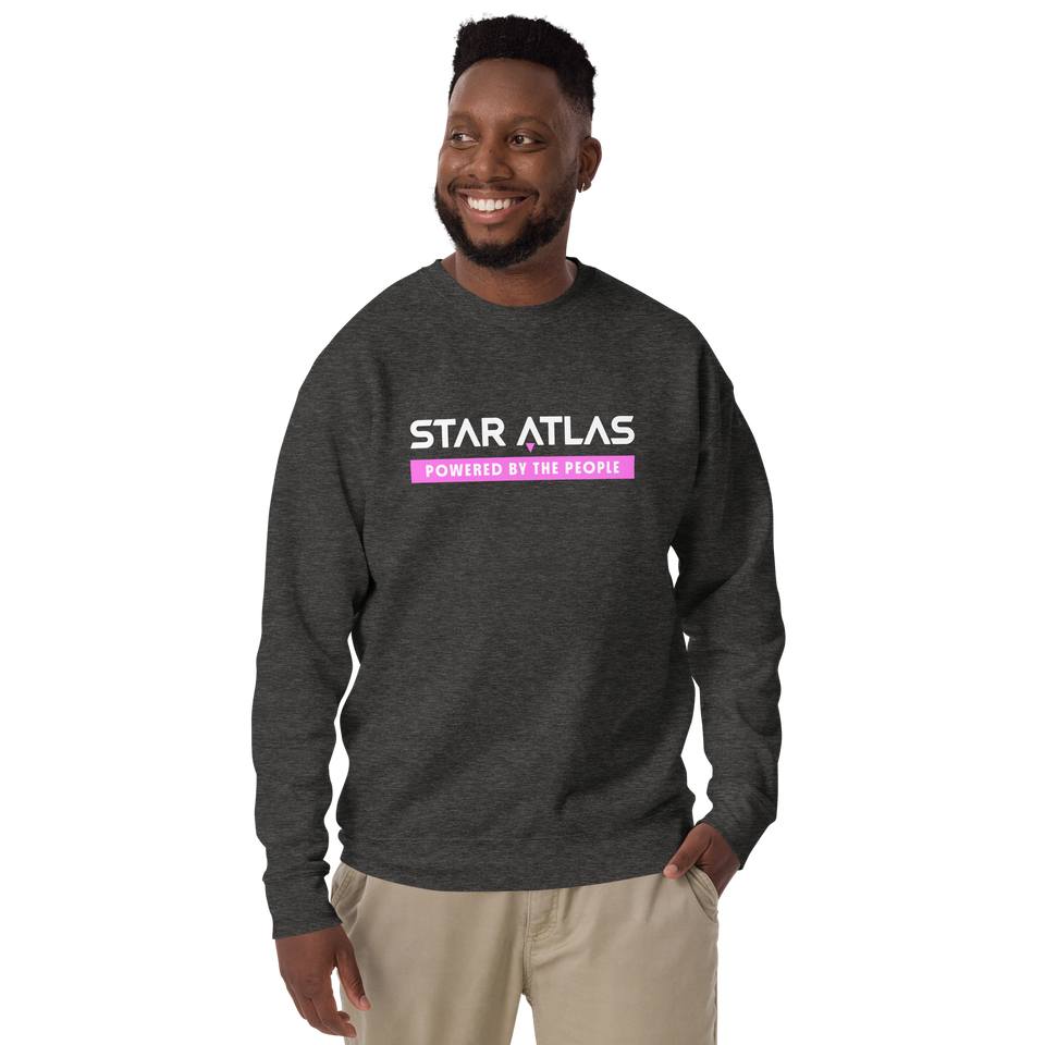 Star Atlas Citizen Sweatshirt - unisex - pink / white - back arrow