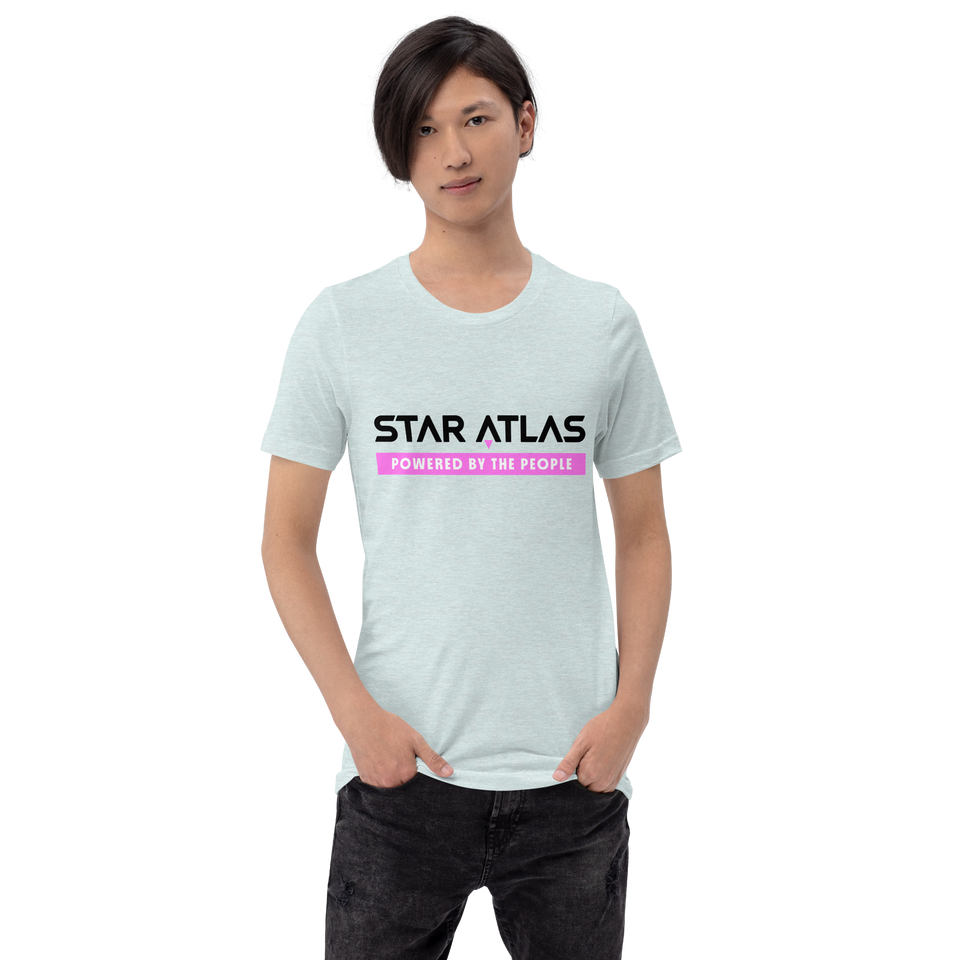 Star Atlas Citizen t-shirt - unisex - pink / black - back arrow