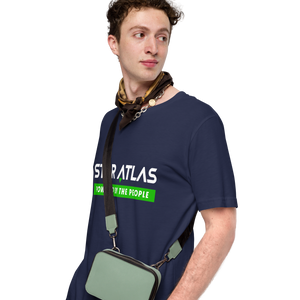 Star Atlas Citizen t-shirt - unisex - green / white - back arrow