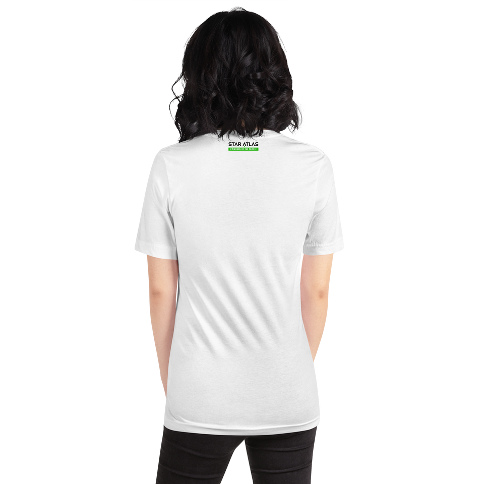 Star Atlas Citizen t-shirt - unisex - green / black - front arrow